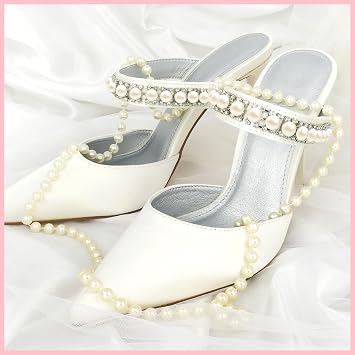 NACHLYNN 6480 Pcs Flat Back Pearl 7 Sizes Beige Flatback Pearl Beads Half Round Pearls for Crafts Embellishment Shoes Clothes Bags DIY Making