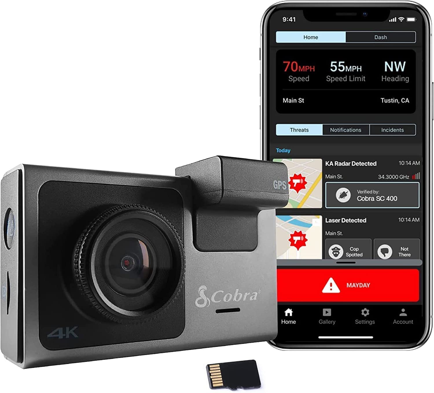 Cobra SC400 Dash Cam 4K soluciona disputas de tráfico con Alexa 8