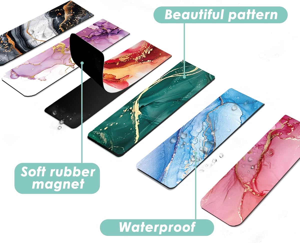15 Pieces Bookmark, Magnetic Bookmarks for Book Lovers Women Men, Bookmarks Bulk for Reading Lovers, Magnet view 3