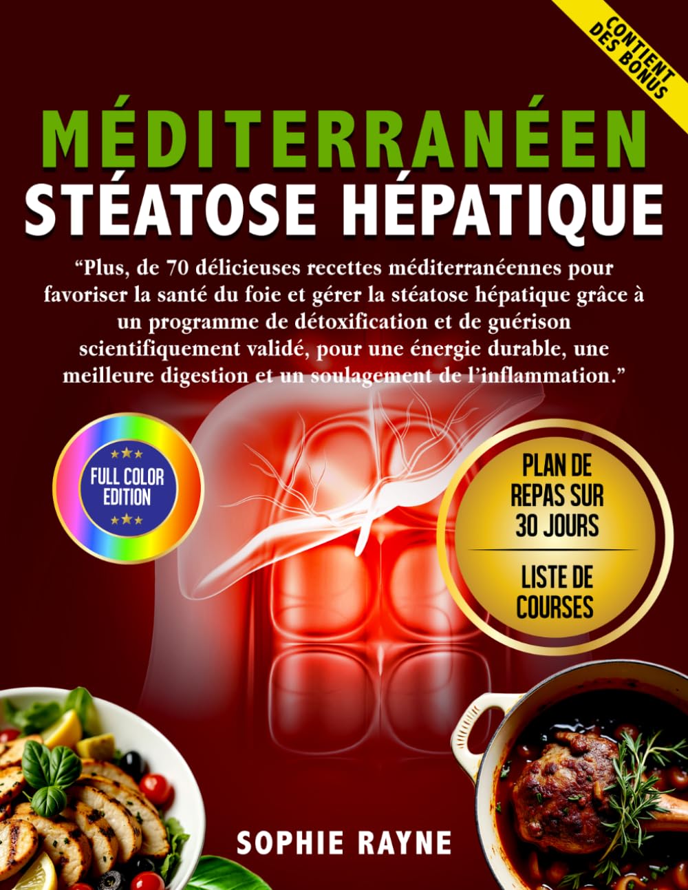 Mediterráneo: Recetario de ingredientes grasos: Más de 70 deliciosas recetas mediterráneas para promover la salud del hígado y controlar la enfermedad del hígado graso.