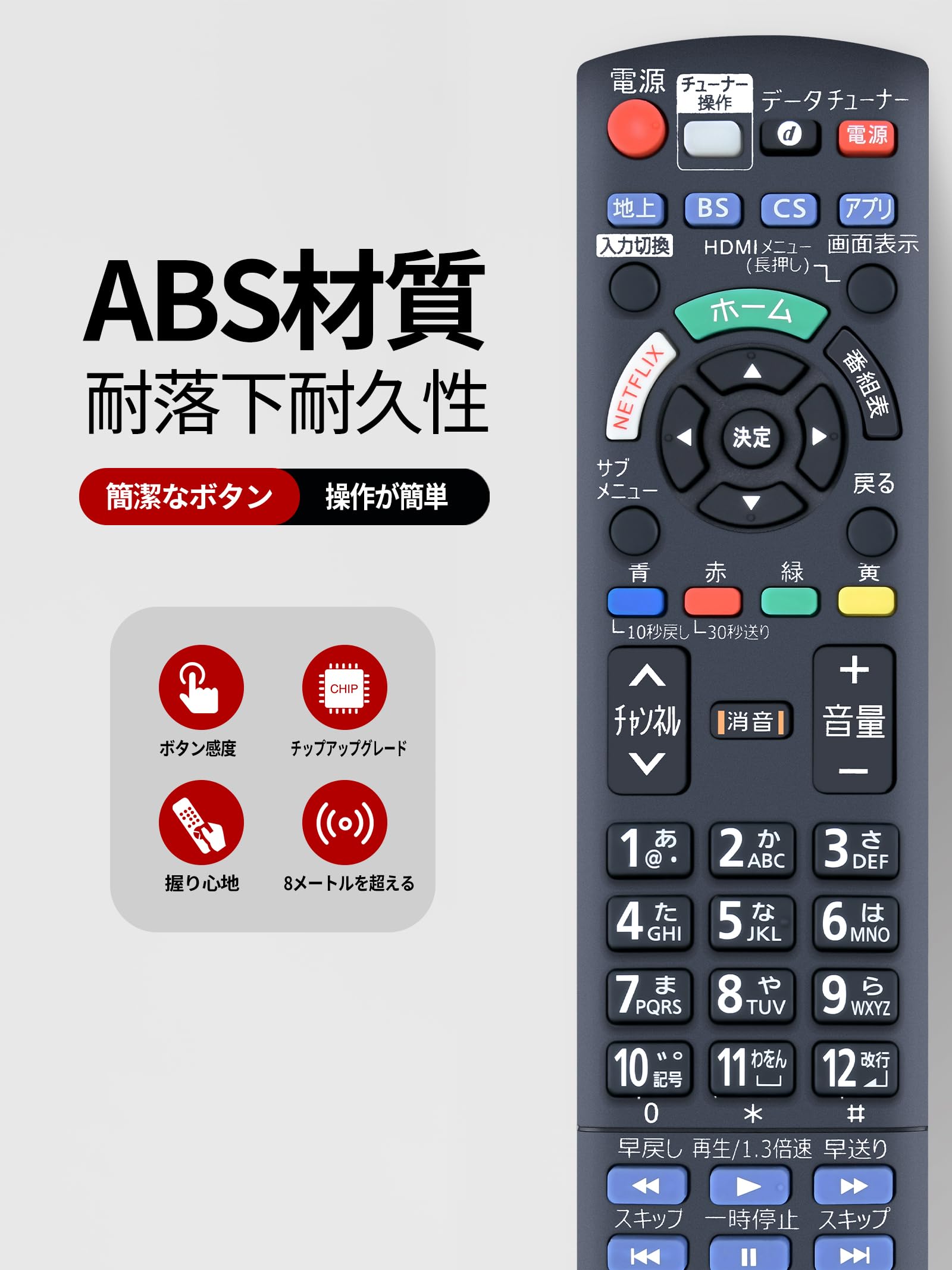 Amazon | テレビリモコン N2QAYB001200 for Panasonic