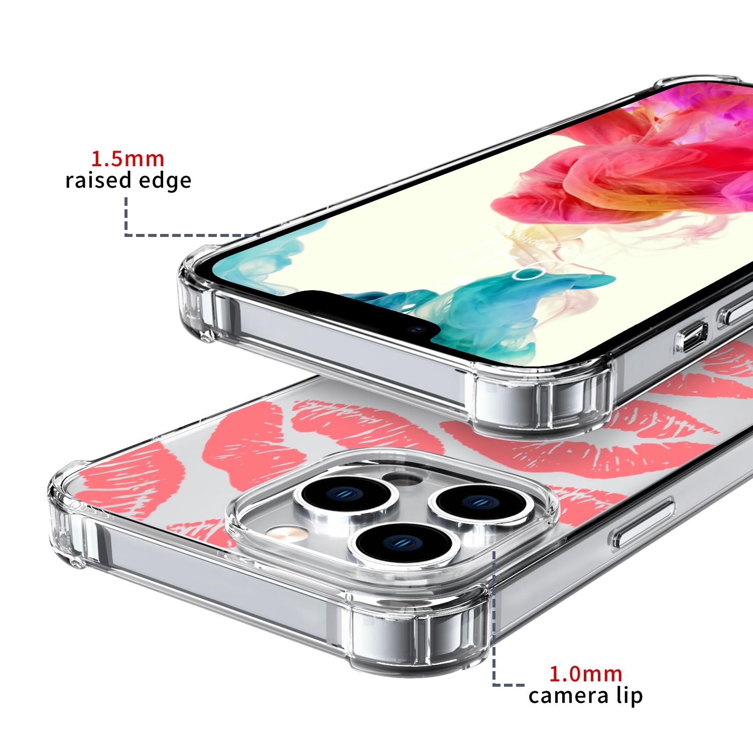 Amazon.com: Wihytec Pink Kiss Phone Case for iPhone 13 Pink
