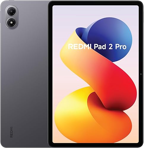XIAOMI REDMI Pad 2 Pro - Tablet de 12.1" 2.5K (Snapdragon 7s Gen 4, 6GB de RAM, 128GB de ROM, WiFi 6 + Bluetooth 5.3, Batería de 12000 mAh, Cargador no Incluido), Gris (Versión ES)