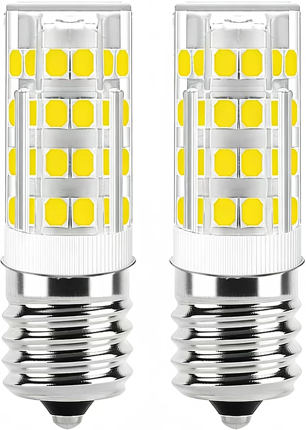 E17 LED Bulb Dimmable, 5W Microwave Over Stove Bulb, 400 LM, 6000K Daylight white,120V,40W Incandescent Equivalent, Replacement for Microwave, oven stovetops, Range Hoods, and Refrigerator, 2 pack