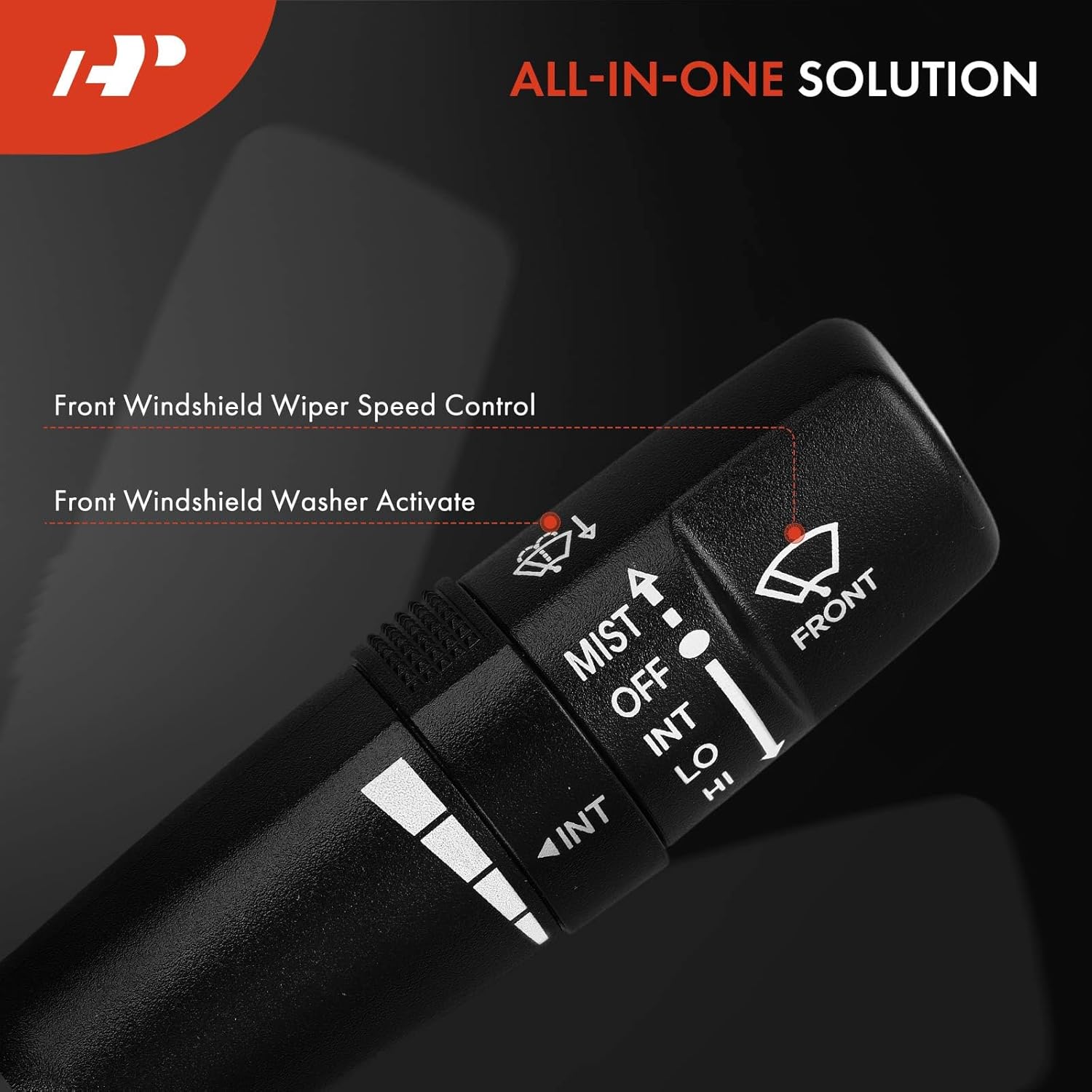 A-Premium Turn Signal Switch, Windshield Wiper, Headlight Dimmer, Parking/Fog Light Multifunction Combination Switch Compatible with Hyundai Veloster 2012-2017