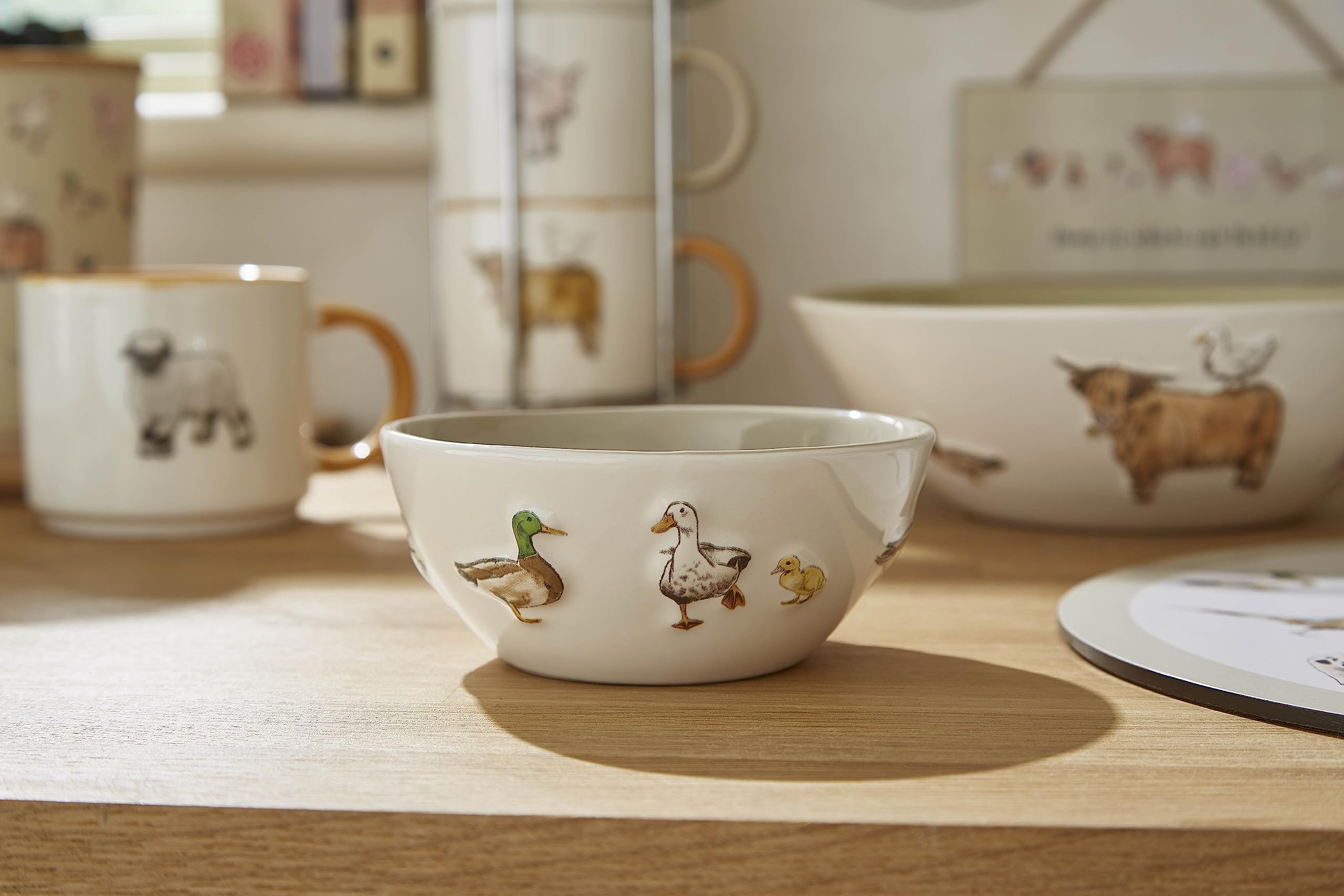 Cooksmart British Designed Ceramic Dip Bowls, Buttercup Farm, Small - Image 3
