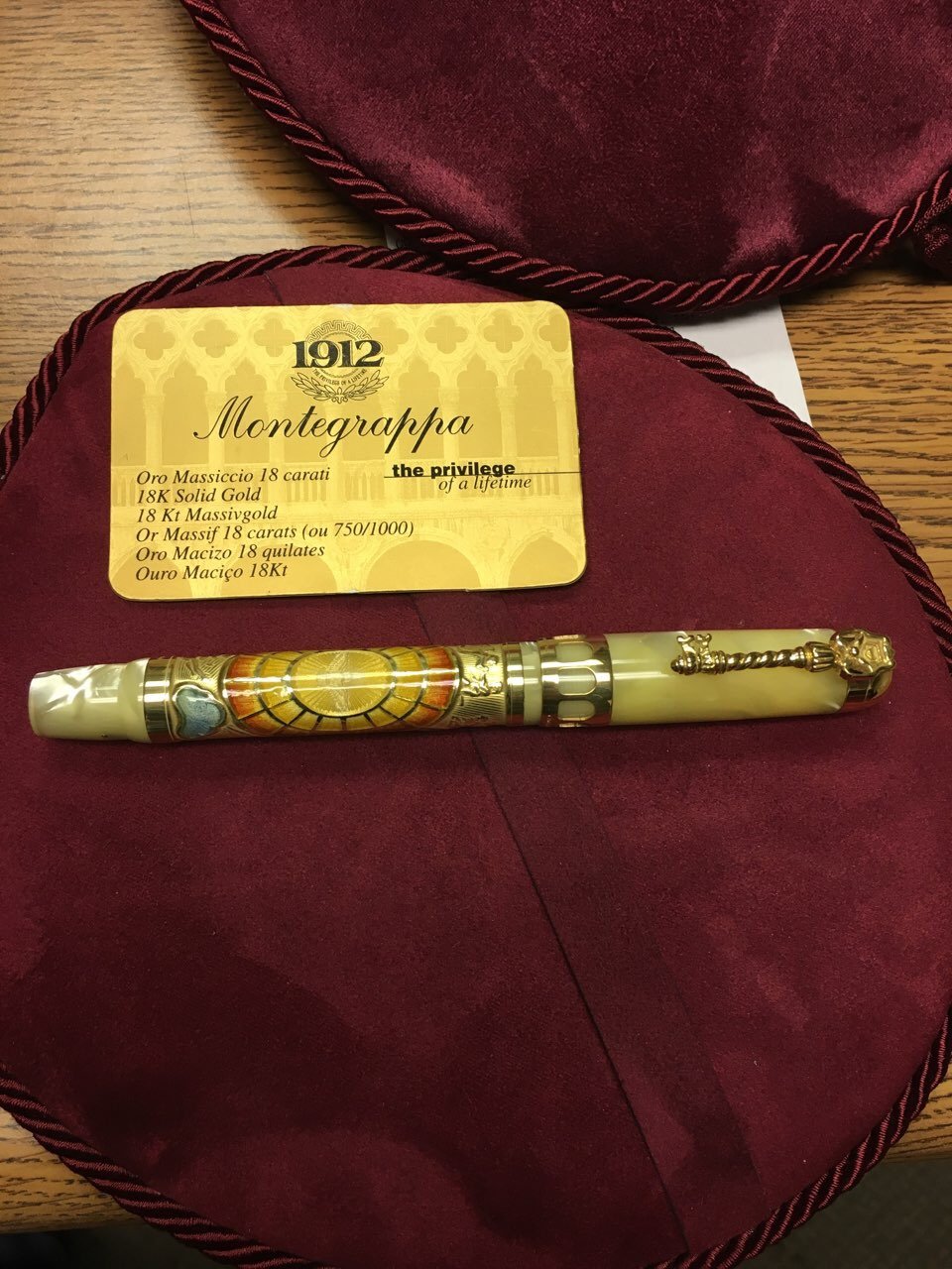 Montegrappa 1912 18K Solid Gold Pen