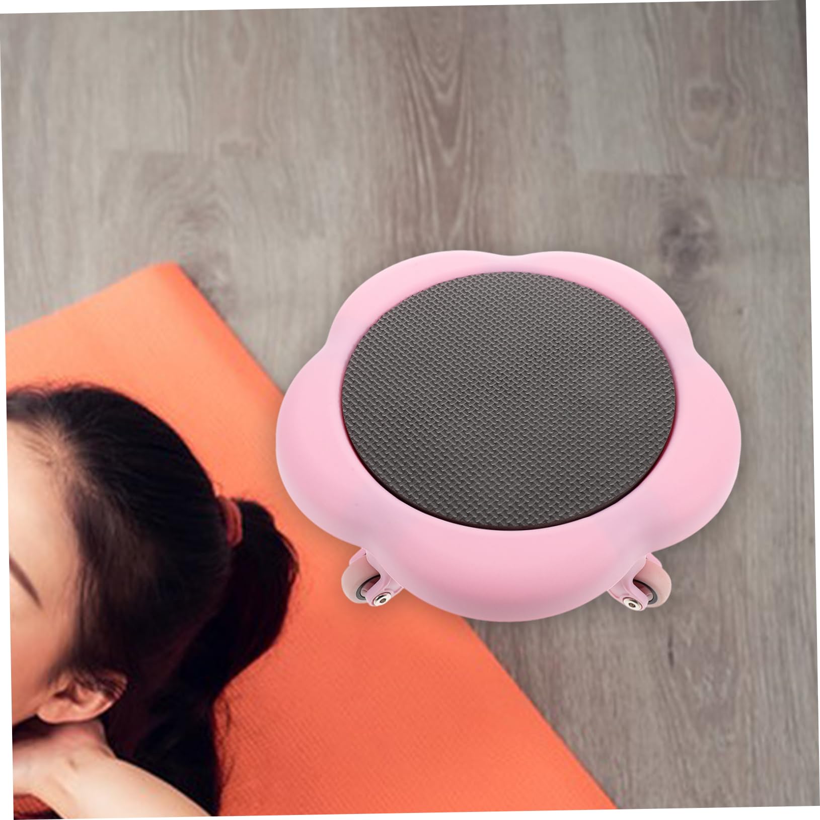 Toddmomy Blumenförmige Gleitscheibe mit Fünf Rollen, Kunststoff, Rosa