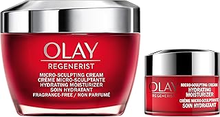 Olay Regenerist Micro-Sculpting Cream Face Moisturizer, Fragrance-Free 50 ml + Micro-Sculpting Cream Travel/Trial Size Gift Set