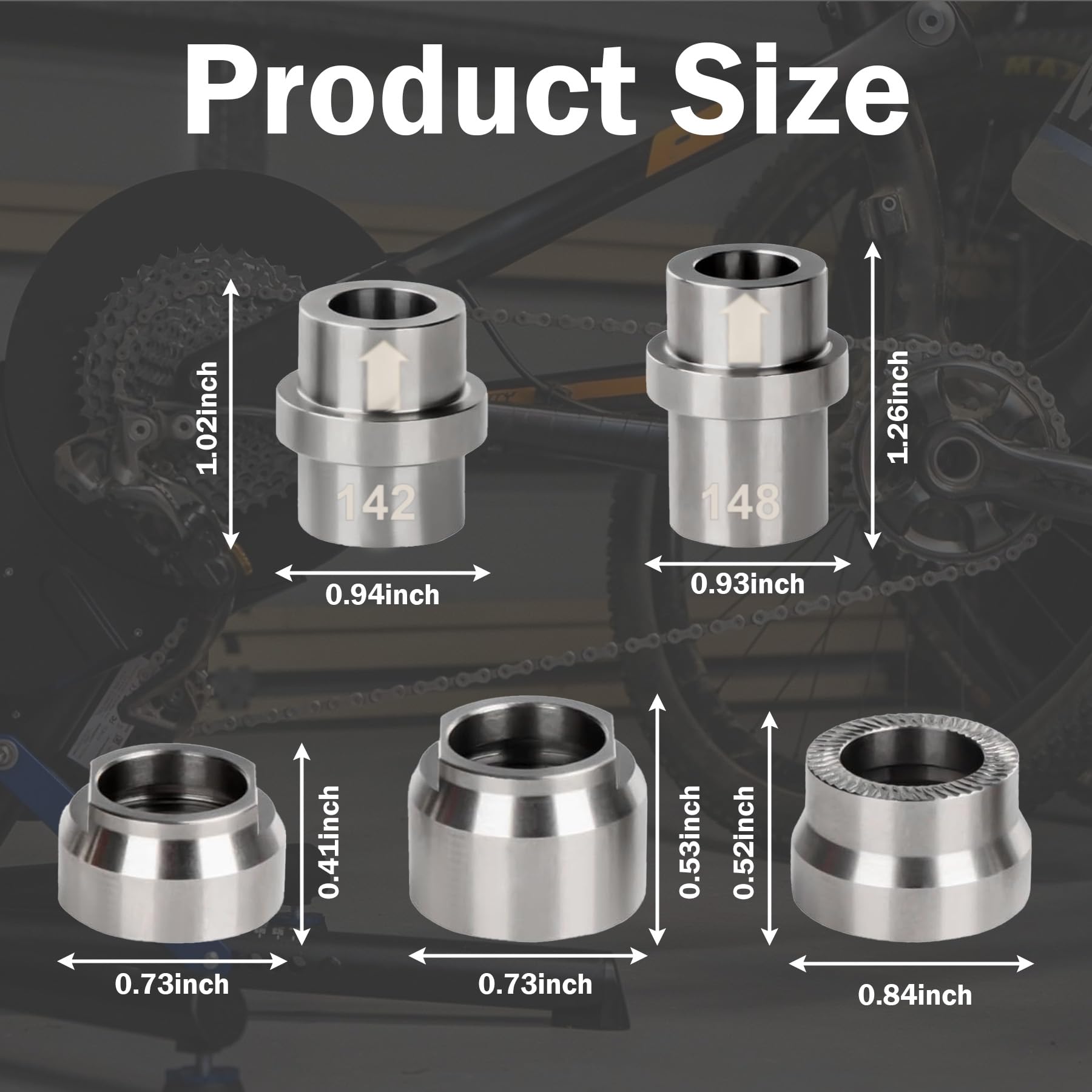 Amazon.com : showingo KICKR Thru Axle Adapter Kit, Compatible with