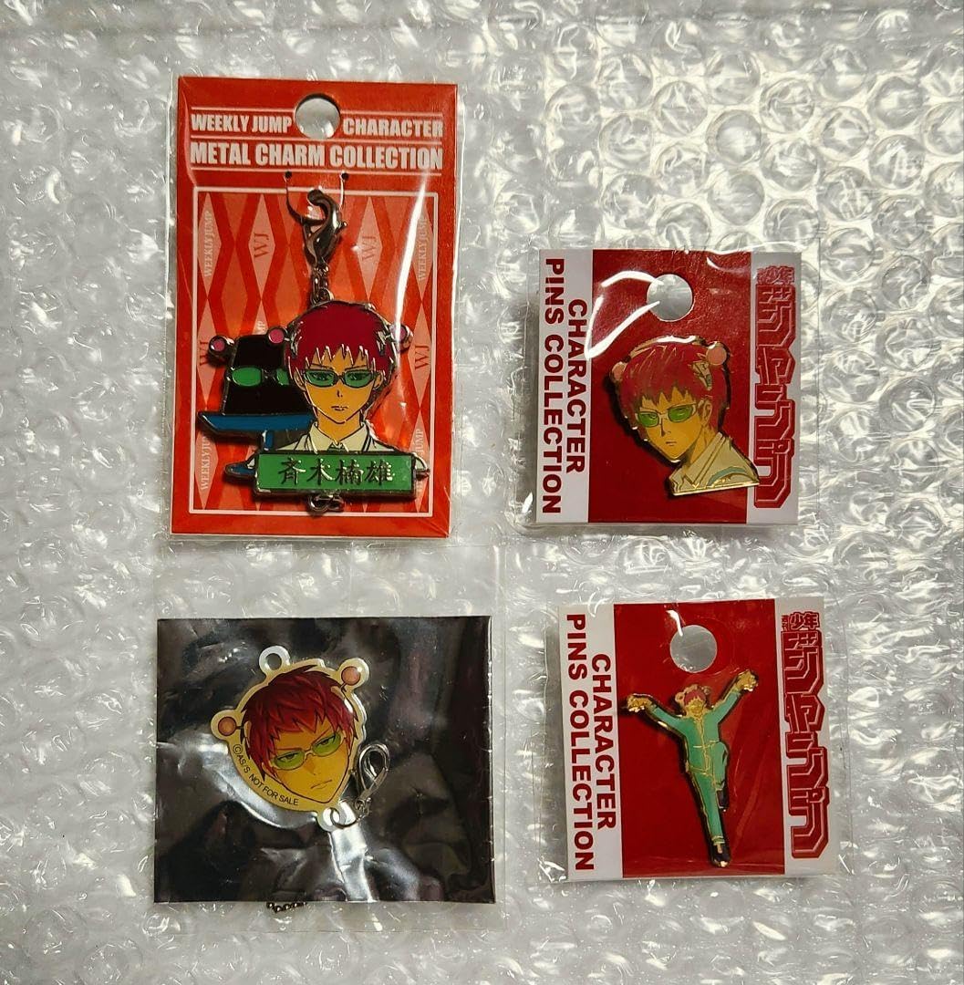 斉木楠雄のΨ難 ジャンプショップ メタルチャーム ピンバッジ 斉木楠雄