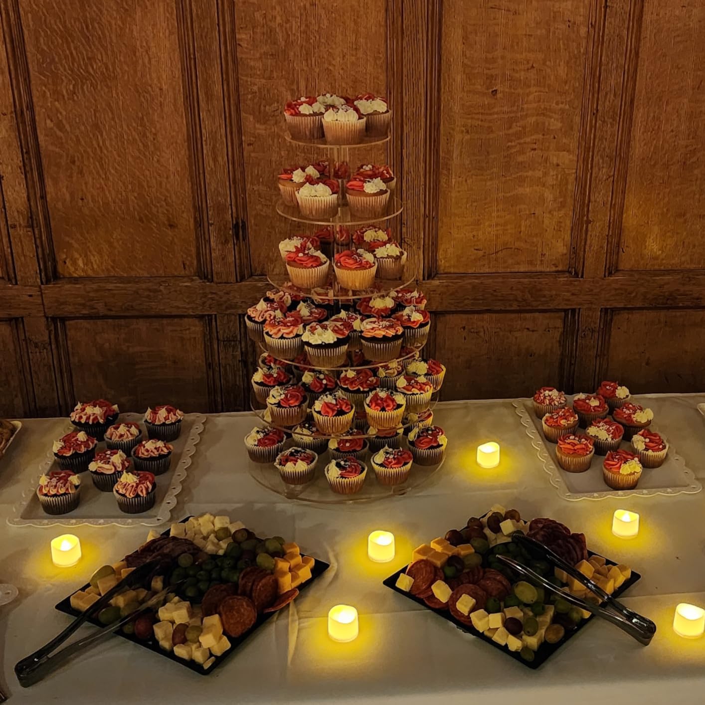 Présentoir à cupcakes à 6 étages - En acrylique transparent - 6 étages - Pour mariage, anniversaire, fête à thème, baby shower