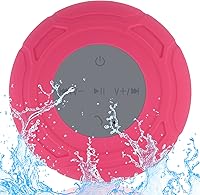 Vista 7 de Mini altavoz de ducha Bluetooth impermeable, lindo, portátil, inalámbrico, resistente al agua, con ventosa, altavoz manos libres con micrófono
