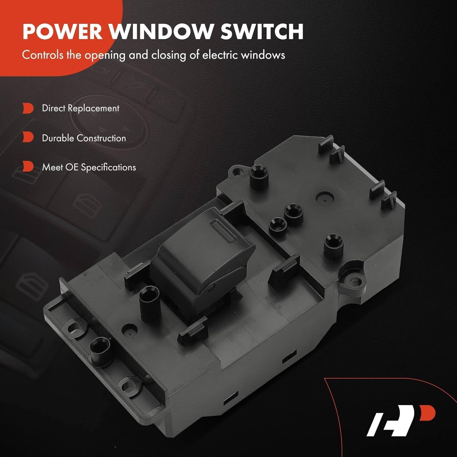 A-Premium Passenger Side Power Window Switch Compatible with Honda HR-V HRV 2016-2022, Fit 2015-2020, Front Right or Rear Side