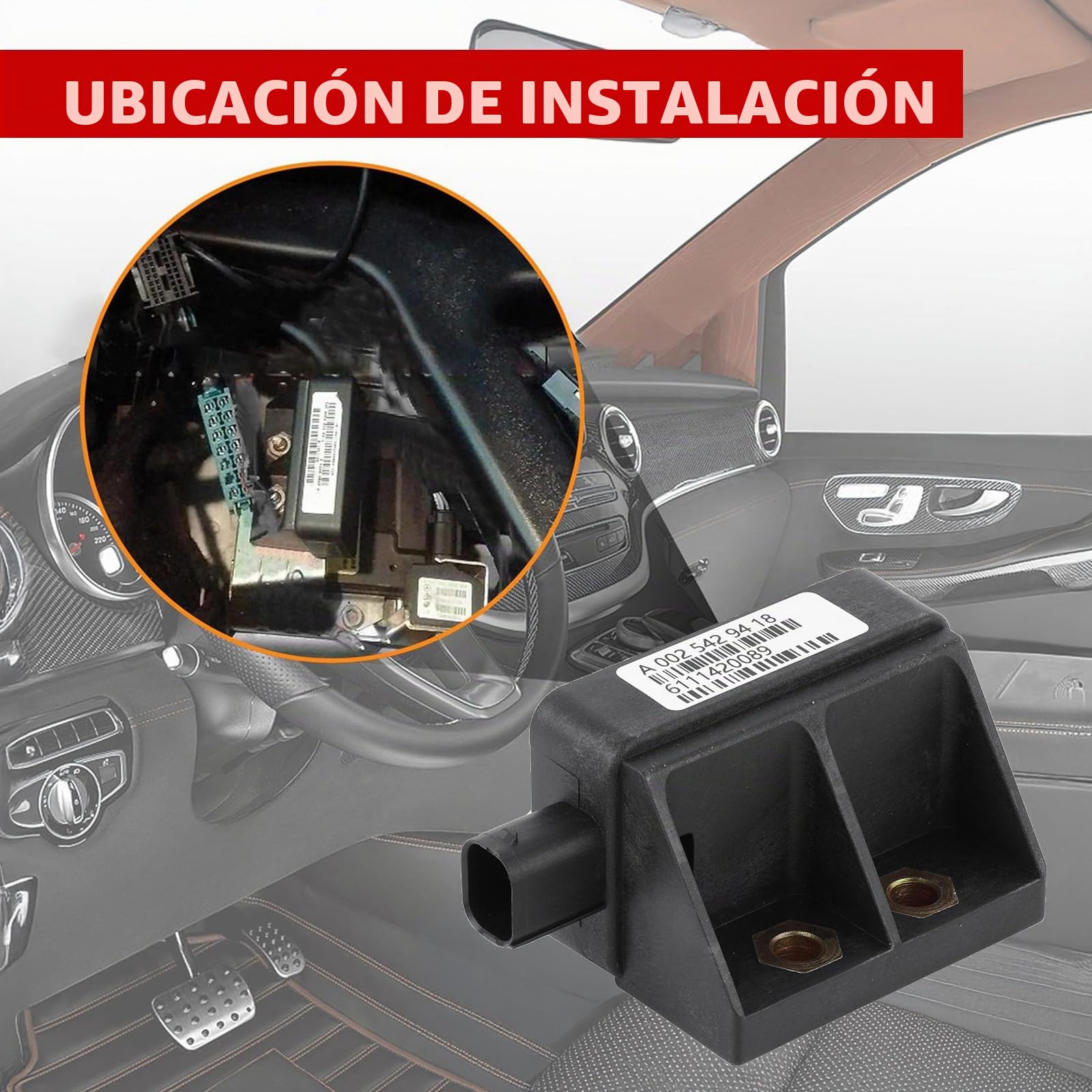 Sensor de velocidad de rotación Sensor de ángulo OE# A0025429418 0025429418 0035422318 Clase C W203 S203 Clase ML W163 Sensor de aceleración longitudinal/transversal