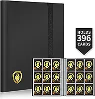 Fabmaker Fichário De Cartões Com 9 Bolsos, Fichário De Cartões Colecionáveis De 396 Bolsos, Álbum De Cartões De Colecionador Premium Para Cartões Padrão, Pasta De Coleção De Cartões De Carregamento La