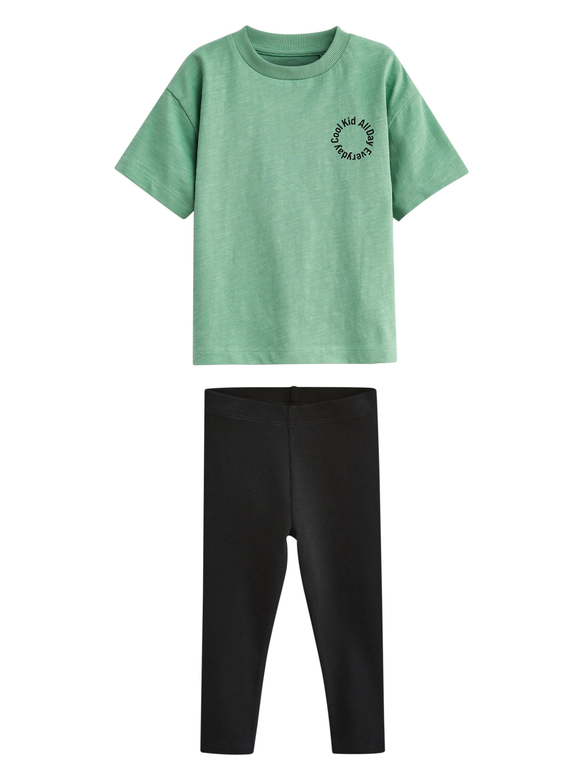 NEXT Jungen Standard Kurzarm-T-Shirt und Leggings im Set 62-122