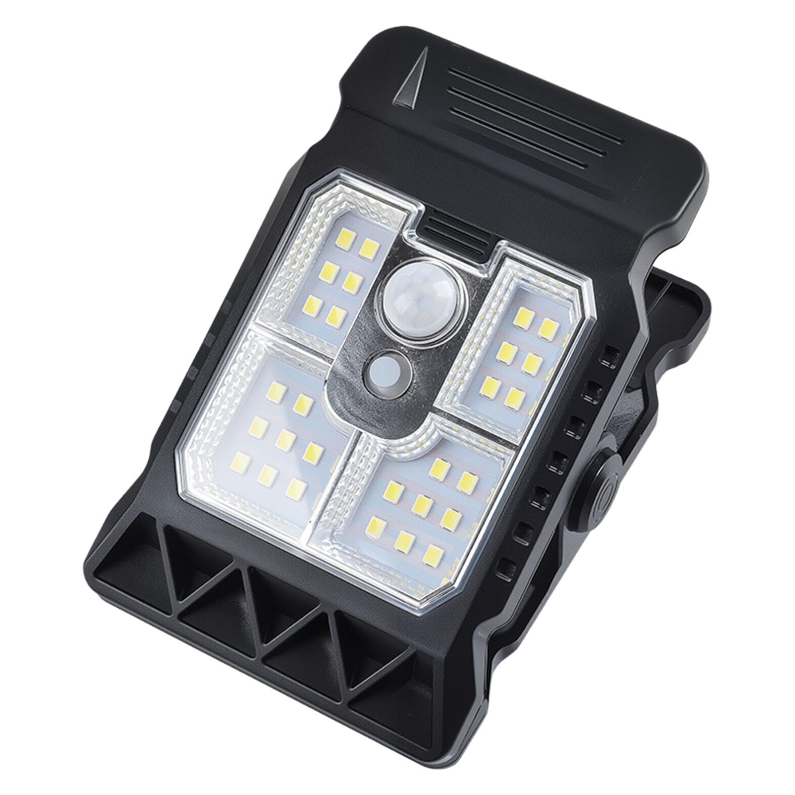 Hsioluted Clip on Solar Motion Lights Outdoor Waterproof Camping Light High Brightness Outdoor Courtyard Garden Wall Lamp Clip-on Solar Motion Light with PIR Wall Lamp for Garden