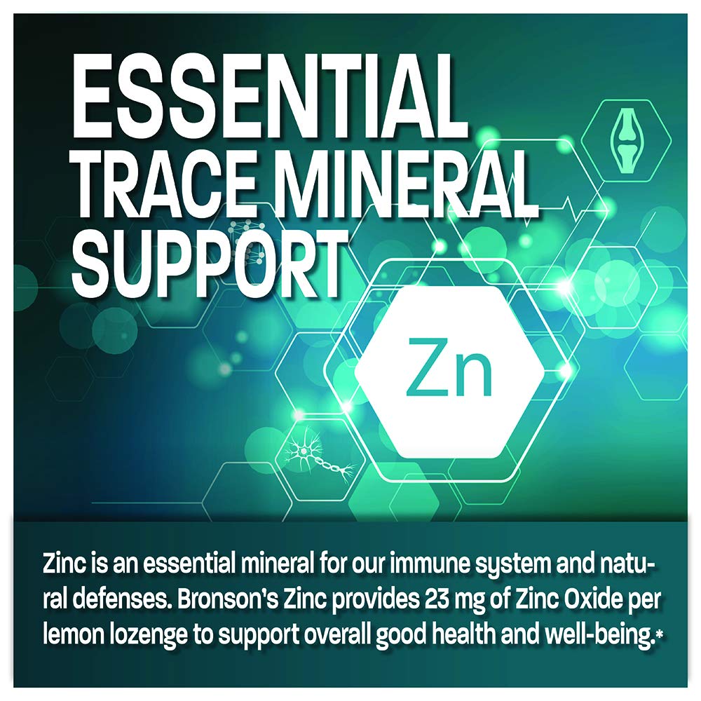 Bronson Zinc Immune & Antioxidant Support, Lemon Flavor, 180 Lozenges — Amazon image 4
