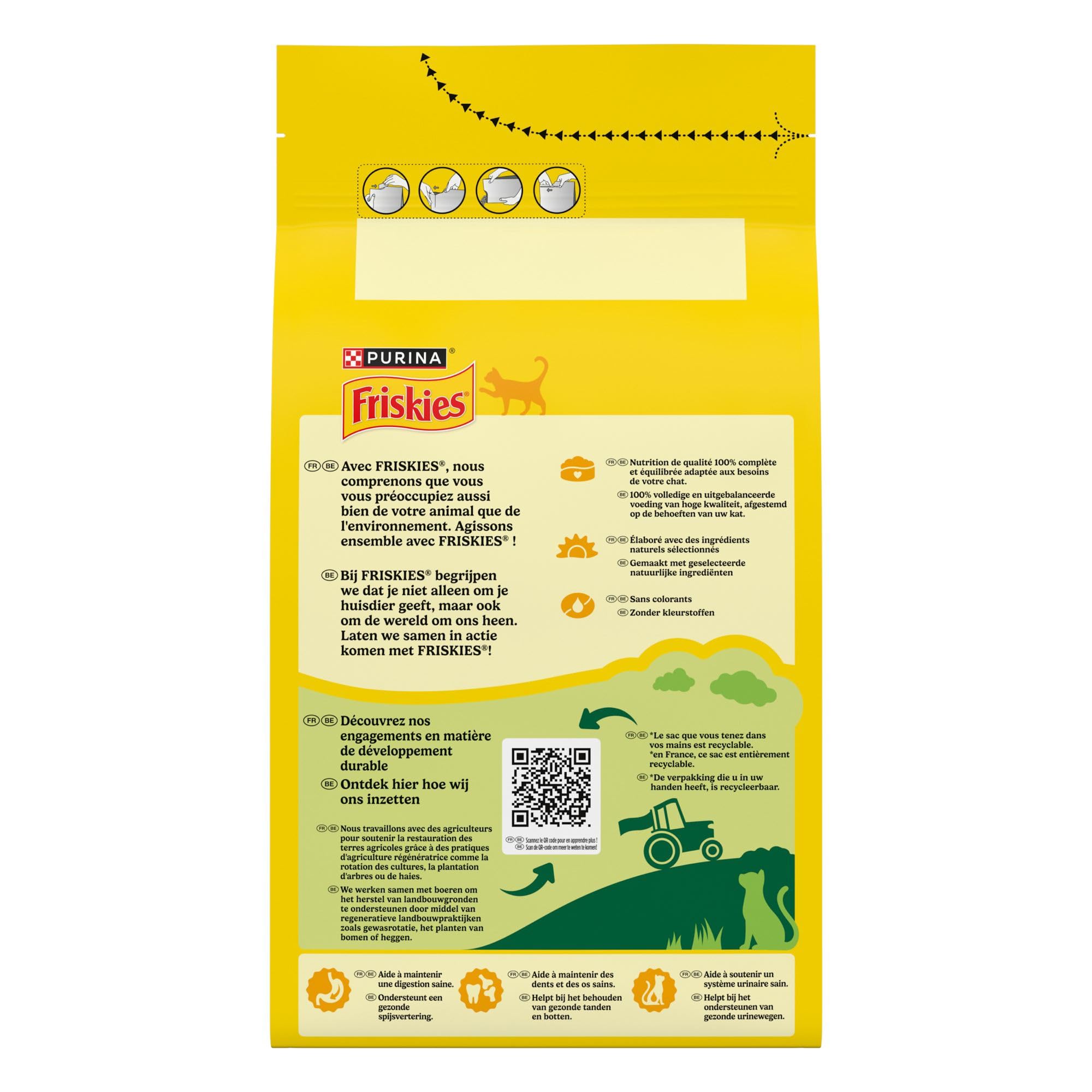 FRISKIES | Chat | Croquettes complètes pour Chats Adultes | Au Saumon et aux Légumes | Aliment Complet Riche en Vitamines et Minéraux | Sac | 1,5 KG