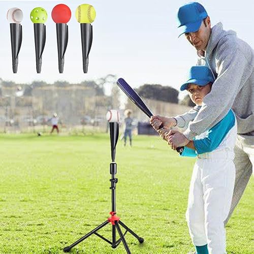 Miniatura 9 de Storgem Batting Baseball tee Softball, Easy to Adjustable Height,Portable Tripod Stand Base Tee for Hitting Training Practice,with Carrying Bag