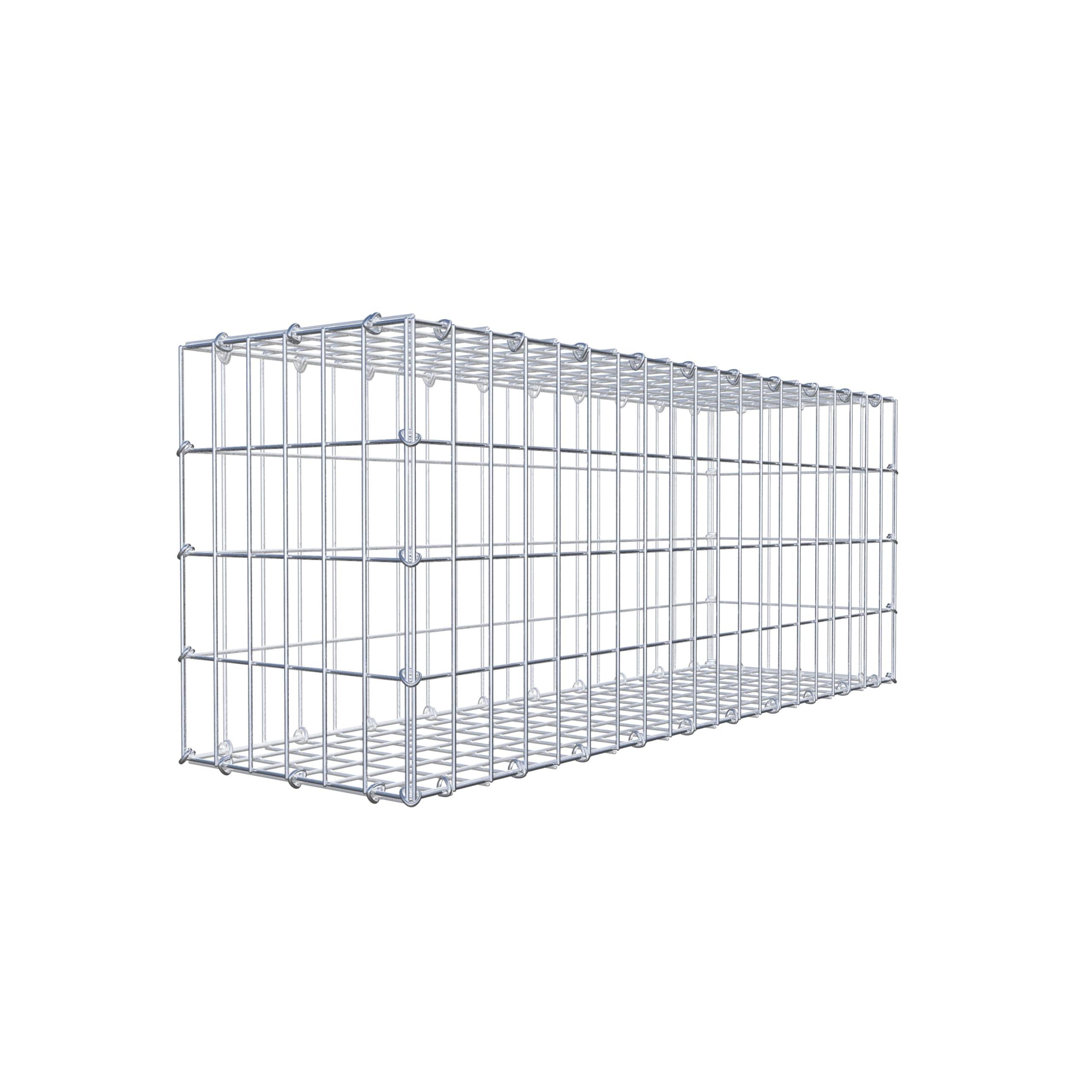 GABIONA Gabione 100 × 40 × 30 cm (L x H x T) – Steinkorb aus 4 mm Draht, Maschenweite 5 × 10 cm, C-Ring Verschluss + Gratis-Zange – ideal für Sichtschutz, Gabionenzaun, Gartenmauer und Steinkorbwand