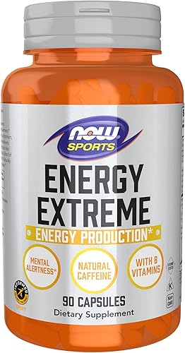 Miniatura 1 de NOW Nutrición deportiva energía deportiva Extreme con vitaminas B y otros cofactores como cromo malato de magnesio y carnitina 90 cápsulas vegetales