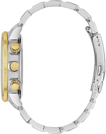 Bulova Marine Star Series C Chronograph 6 Hands Two-Tone Stainless Steel Quartz Watch for Men