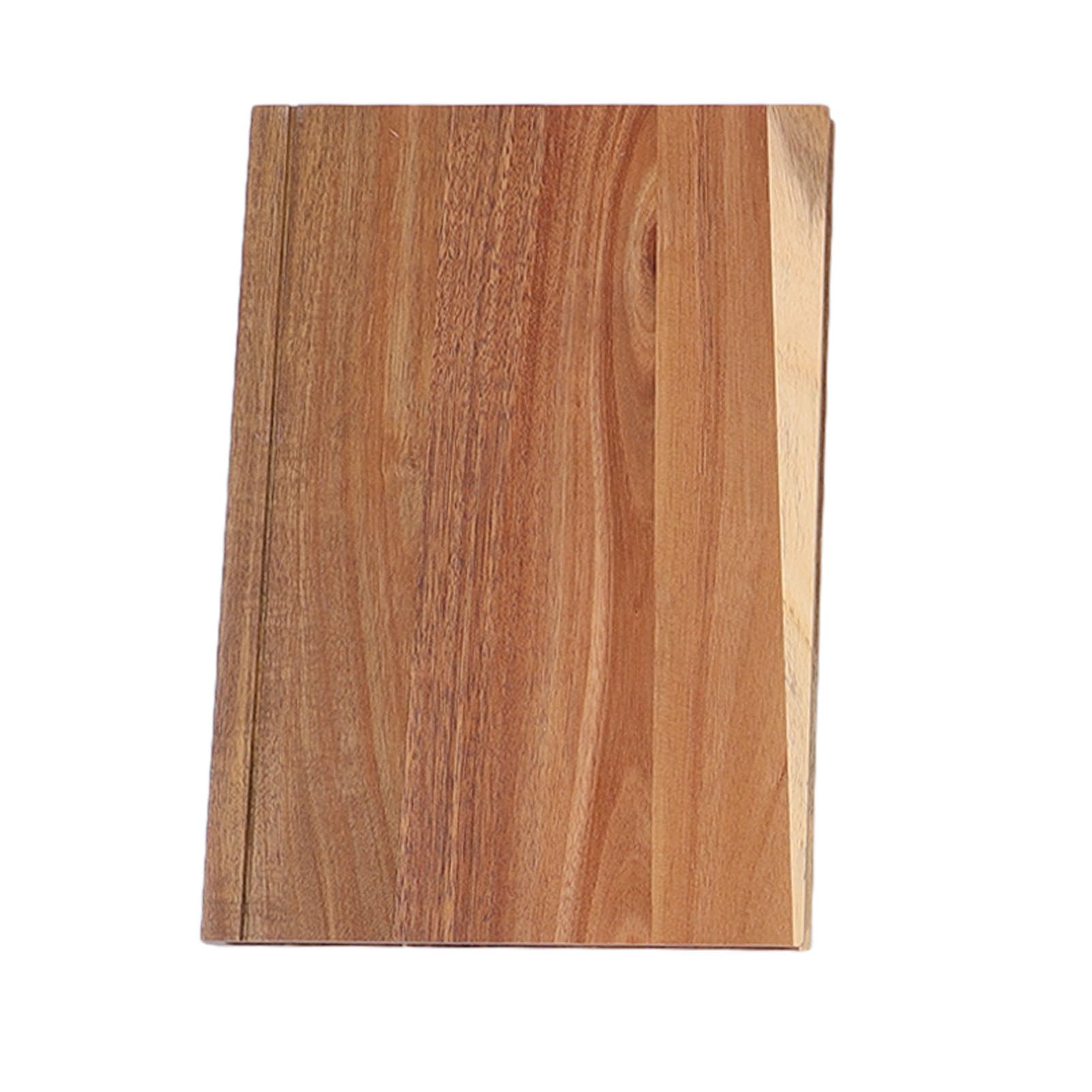 ANGGREK Set de Tablas de Cortar con Forma de Libro, Juego de Tablas de Cocina de Madera Maciza con 3 Tamaños y Soporte, for Pan Frutas Verduras y Presentación de Embutidos