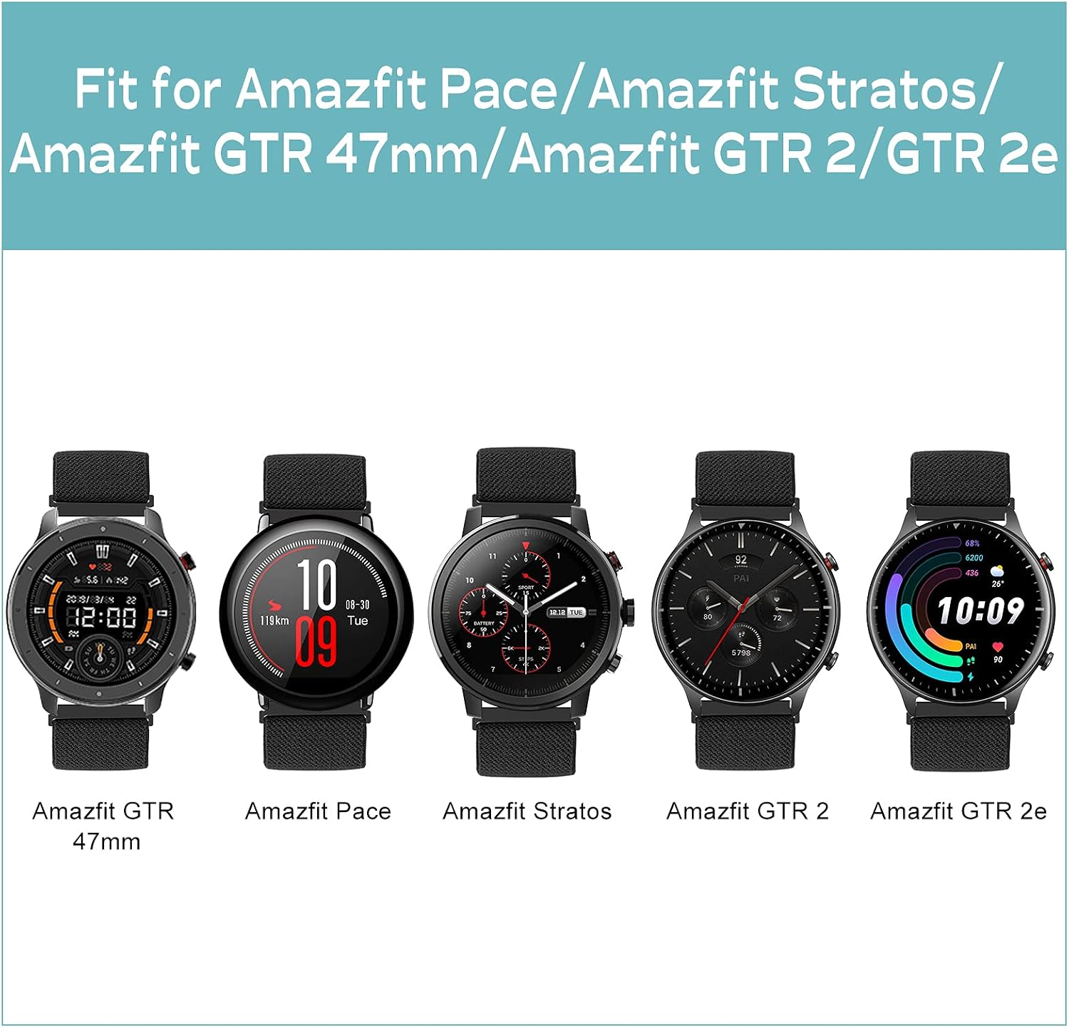 Songsier Strap Compatible with Xiaomi Amazfit GTR 2 / Amazfit GTR 2e - Image 3