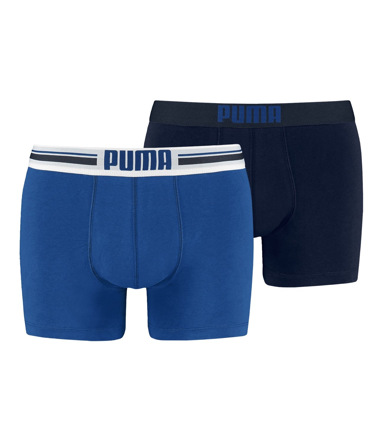 PUMA Men's Puma Men s Placed Logo Boxer Shorts Blue Medium, Blue, M UK