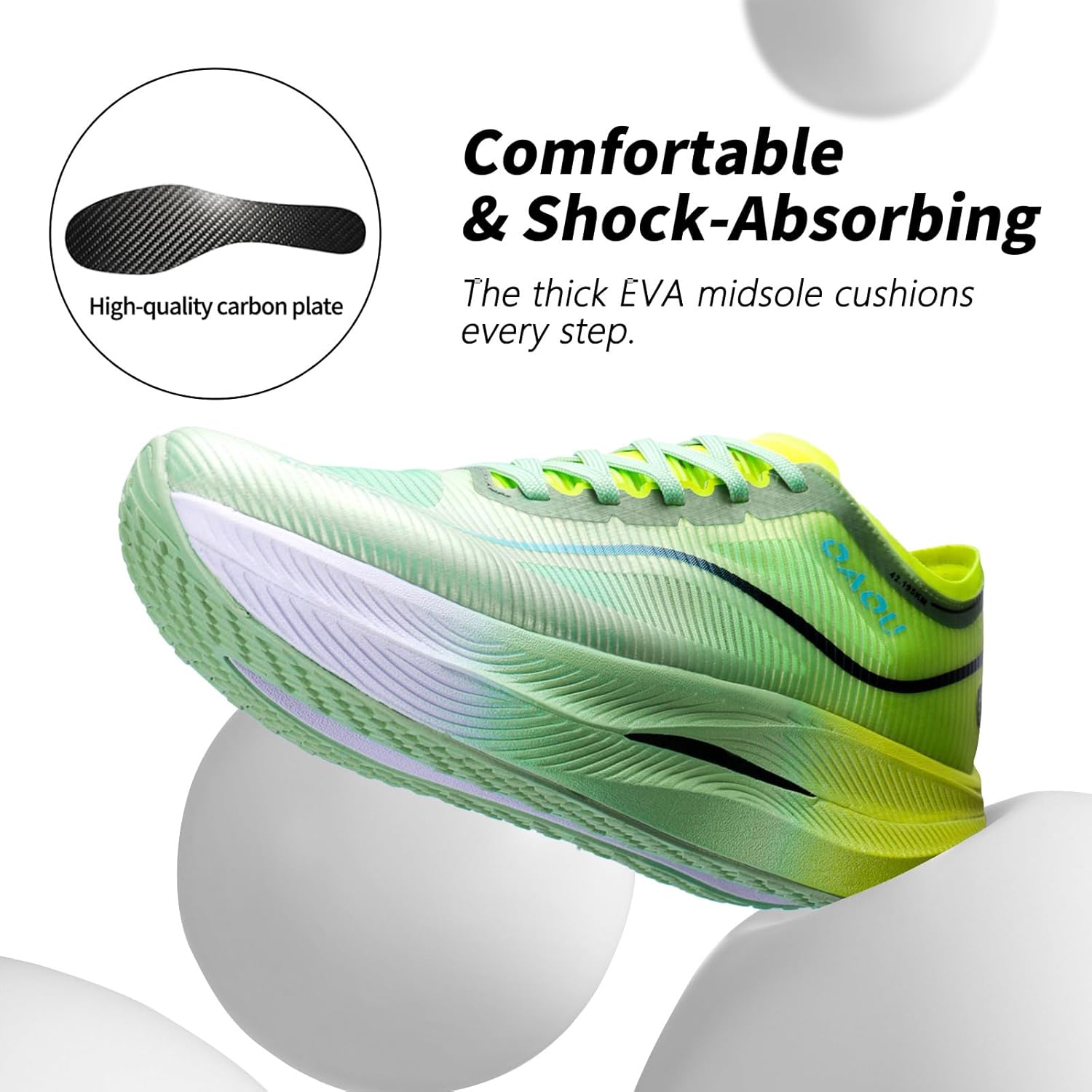 Carbon Plate Marathon Running Racing Shoes Men Stable Support Shock-Relief Ultra-Light TPU Outsole Rebound Sneakers - Image 4