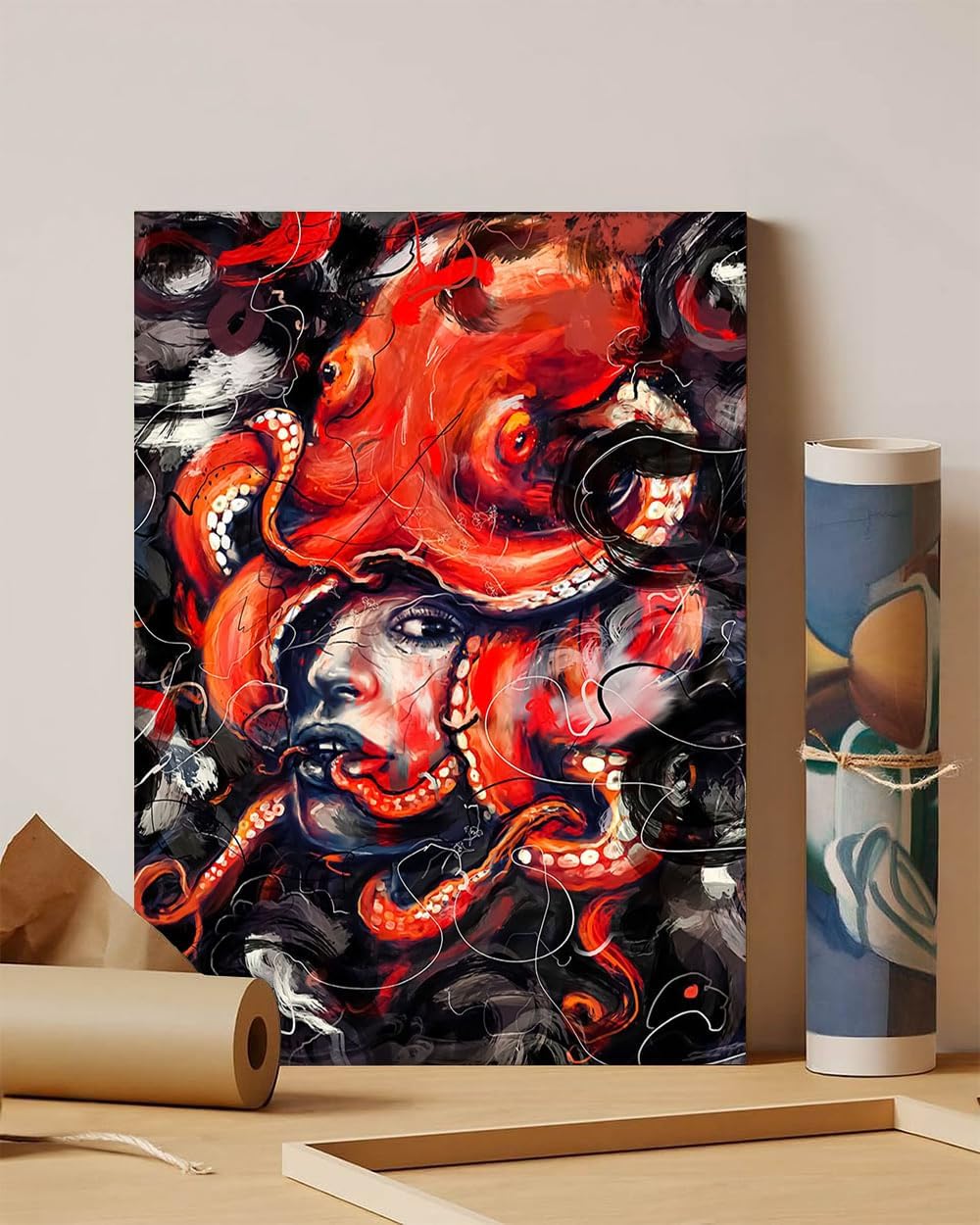 GADGETS WRAP Canvas Gallery Wrap Framed for Home Office Studio Living Room Decoration (11x14inch) - Empress Octo