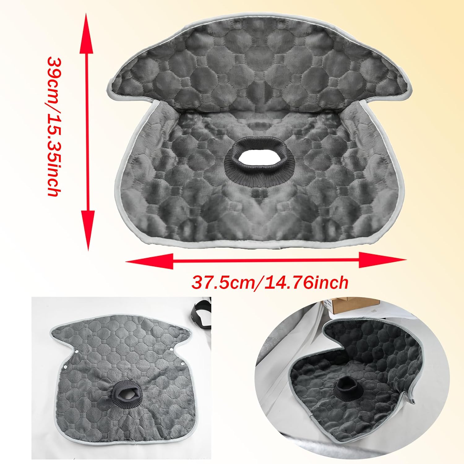2 Pack Seat Protector Waterproof Liner Potty Training Toddlers, Waterproof Piddle Pads Seat Potty Training Protector, Piddle Pad for Carseat/Stroller/Highchair, Gray