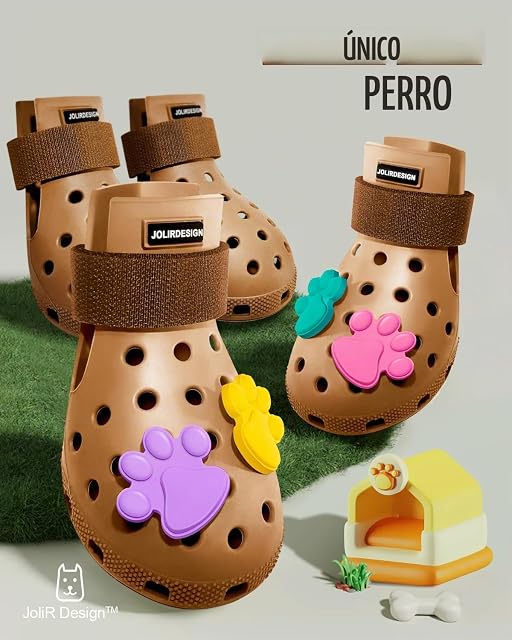 Foto 5 de 5 de Zapatos para perros para pavimento caliente, botas para perros pequeños, medianos y grandes