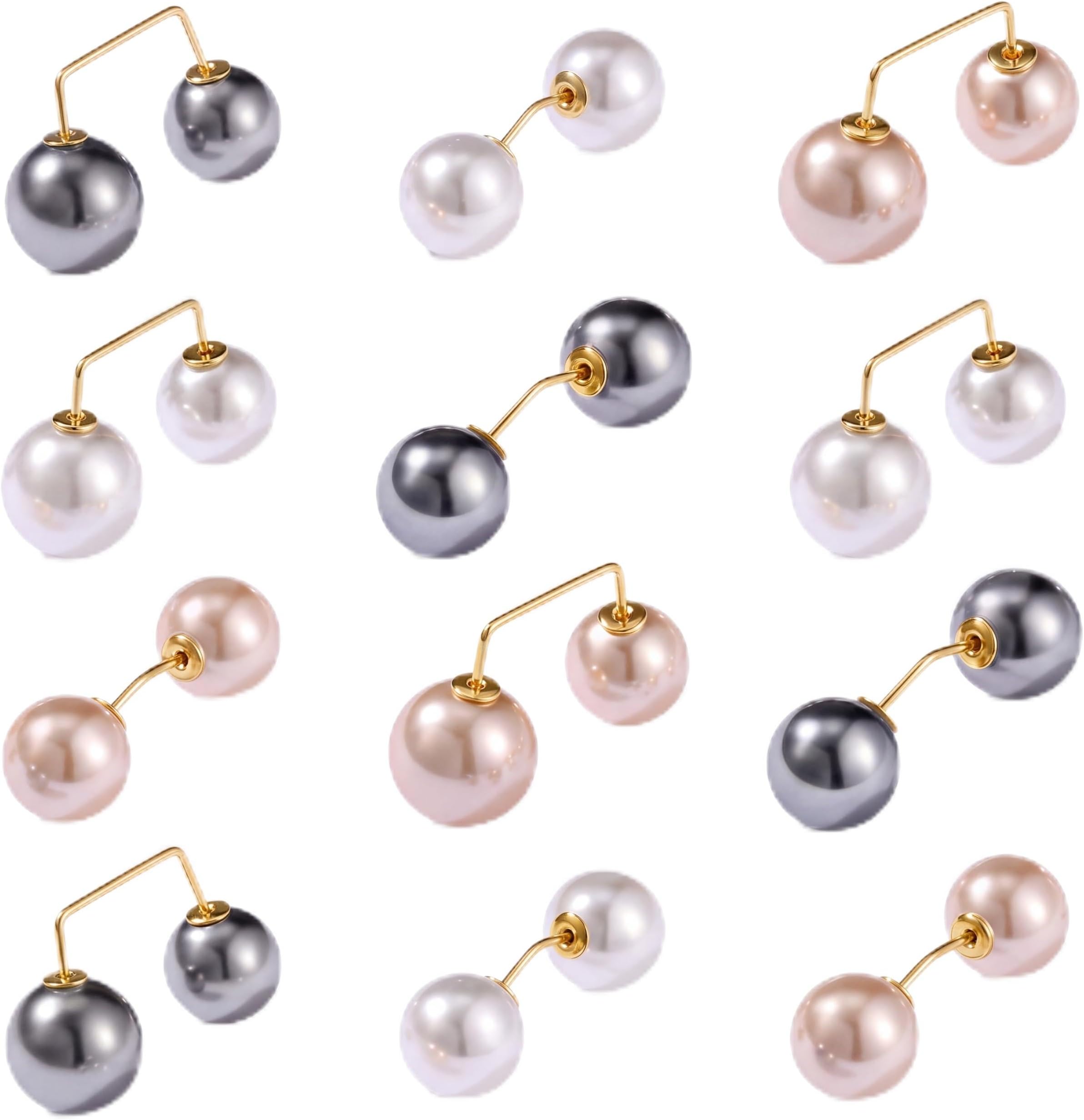 WILLBOND 6 Pcs Pearl Brooch Pins for Women