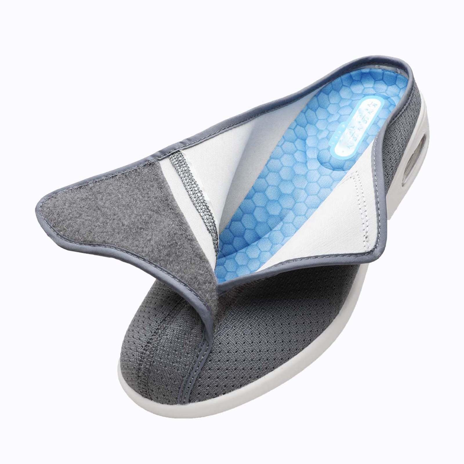 Damskie trampki ortopedyczne Poduszka powietrzna Wsuwane buty do chodzenia Buty o bardzo szerokiej szerokości Kobiety Mężczyźni Ortopedyczne buty dla diabetyków, regulowane Obuwie do chodzenia na co d