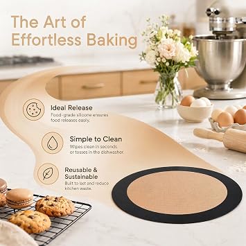 Set of 4 macaroons baking mat rectangular silicone baking mat for macaroon