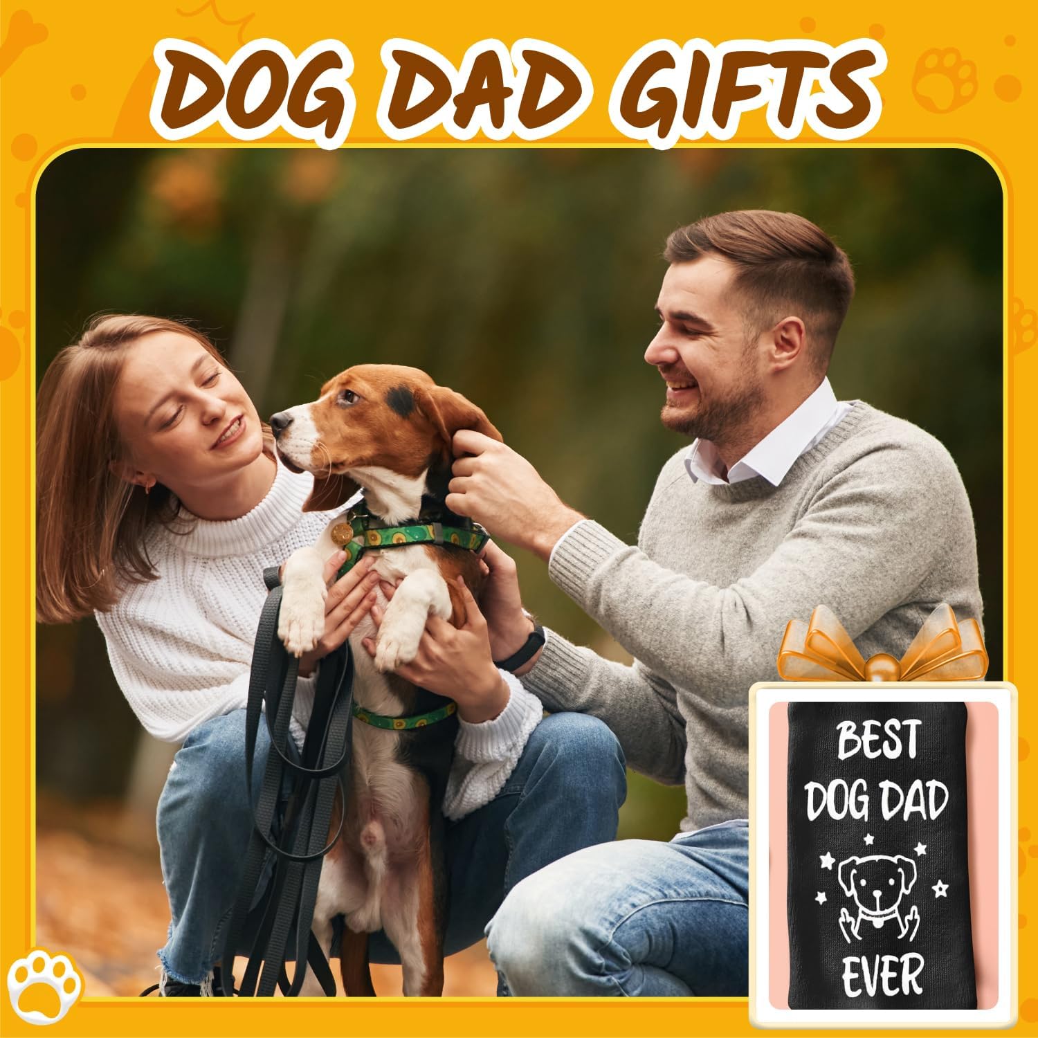 HAPPYPOP Dog Mom Dad Gifts - Funny Socks for Men Women Dog Lover, Birthday Christmas Gifts - Image 7