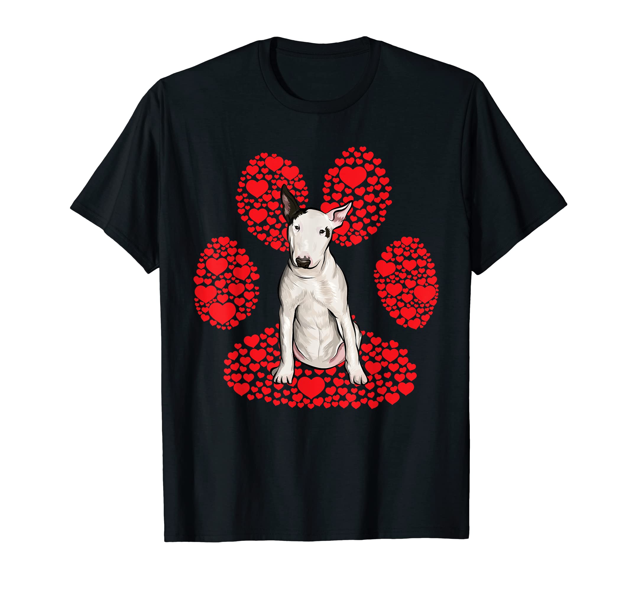 Amo Cane Bull TerrierPata Of Love Bull Terrier T-Shirt