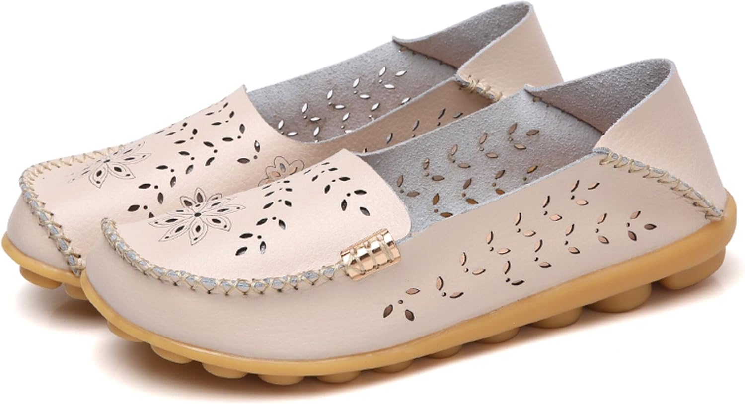 VenusCelia Women's Natural Comfort Walking Flat Loafer - Image 4