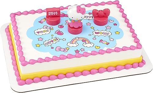 Miniatura 4 de DecoPac Decoración de Hello Kitty Stamper Cake Topper para cumpleaños y ocasiones especiales, tamaño único, múltiple
