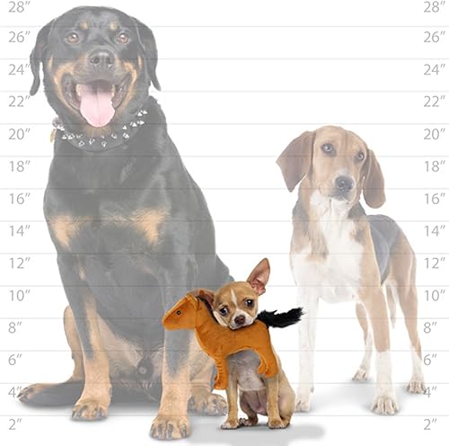 Miniatura 5 de MIGHTY - Caballo junior de granja - Chirriador de múltiples capas. Hecho duradero, fuerte y resistente. Juguete interactivo para perros (Tug, Toss &