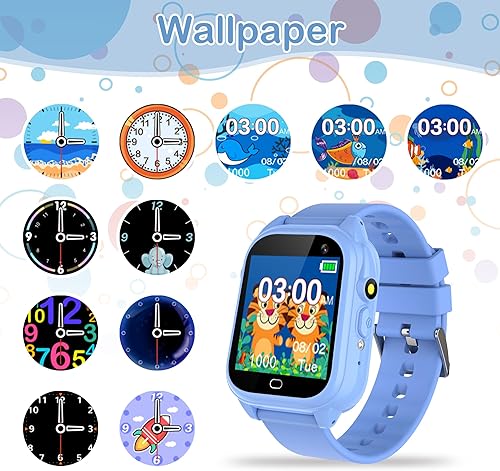 Miniatura 6 de Reloj inteligente para niños, juguetes de juego para niños de 4 a 12 años de edad, calendario de regalo de cumpleaños, educación, juguetes de