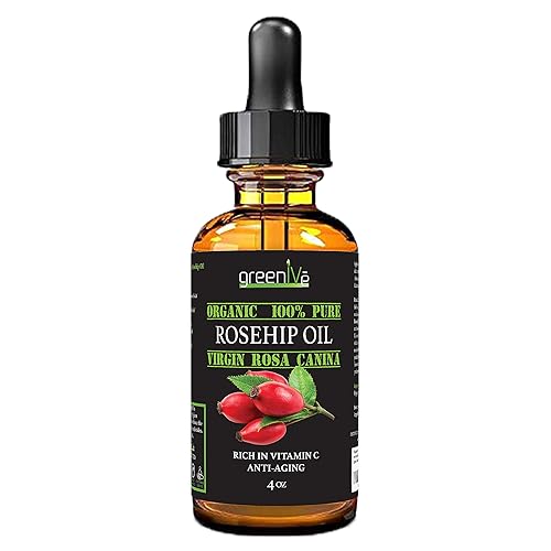 Miniatura 10 de GreenIVe Aceite de rosa mosqueta cultivado orgánicamente Rosa Canina Aceite virgen prensado en frío 100% puro exclusivamente en Tienda (8 onzas