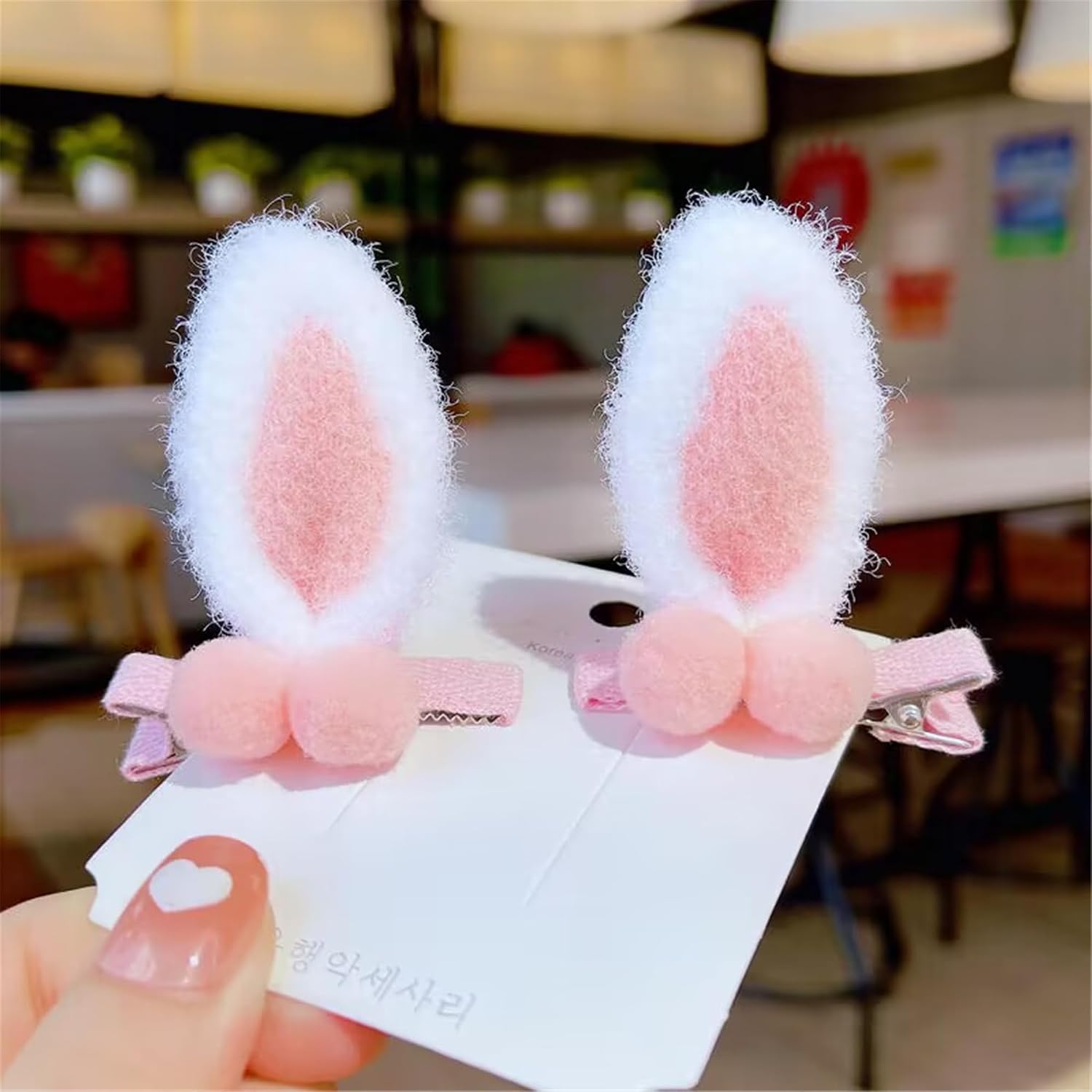 Easter Bunny Hair Clips Bunny Ears Easter Headbands Baby Girls Flower Crown Spring Bunny Hair Accessories(F80-B)