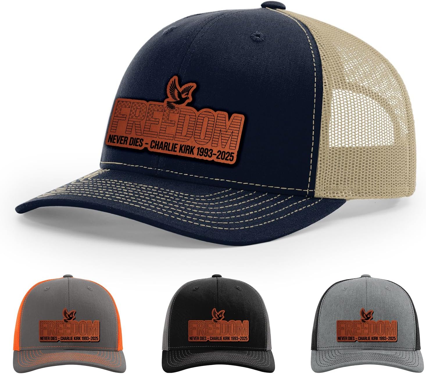 Freedom Never dies Charlie kirk 1993-2025 Hat, Justice for Charlie Kirk Hat