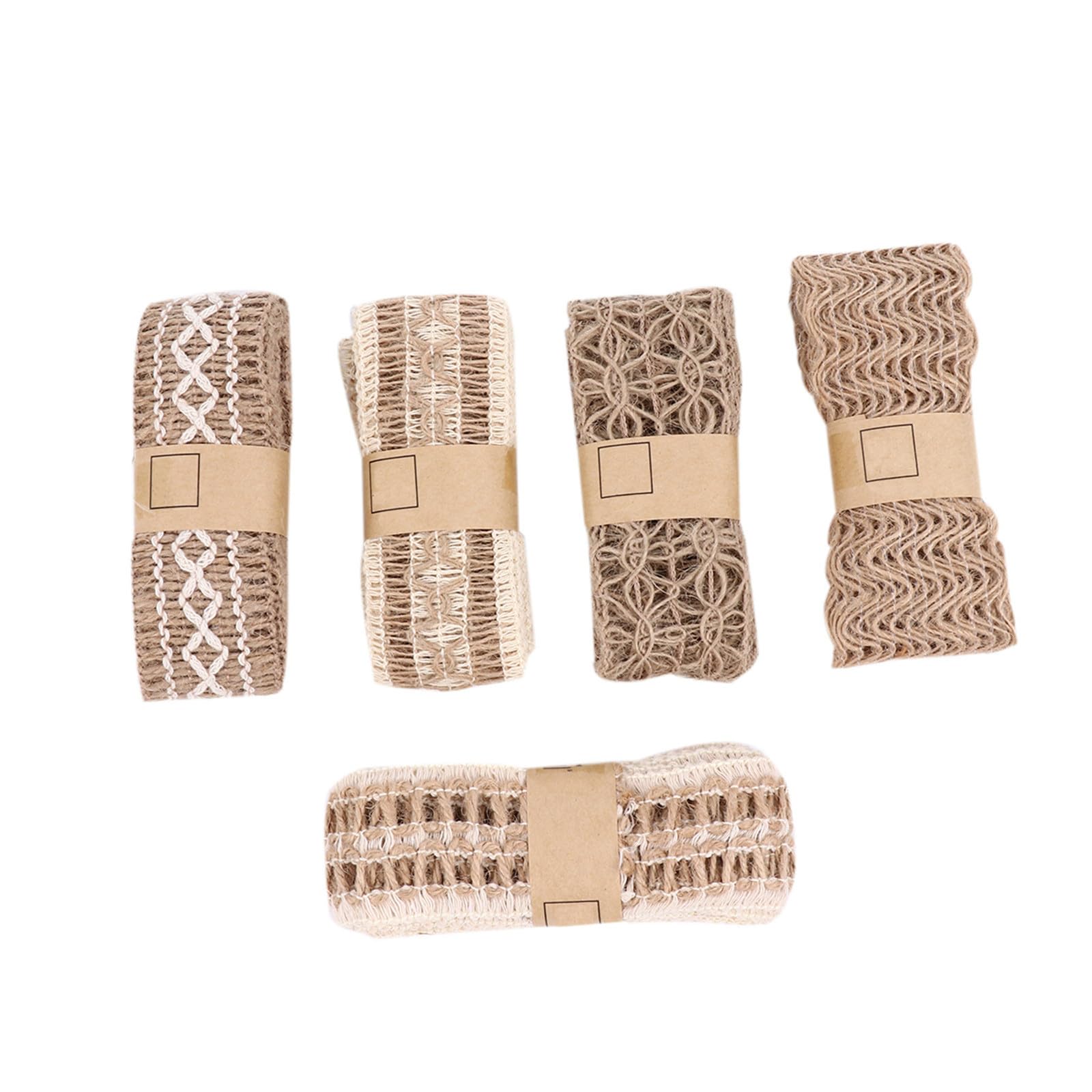 Tofficu 15stücke Spitzenband Aus Jute Dekorative Bastelbänder Für Hochzeiten Und Handarbeiten Hochwertige Vielseitige Bastelmaterialien Für Kreative Projekte