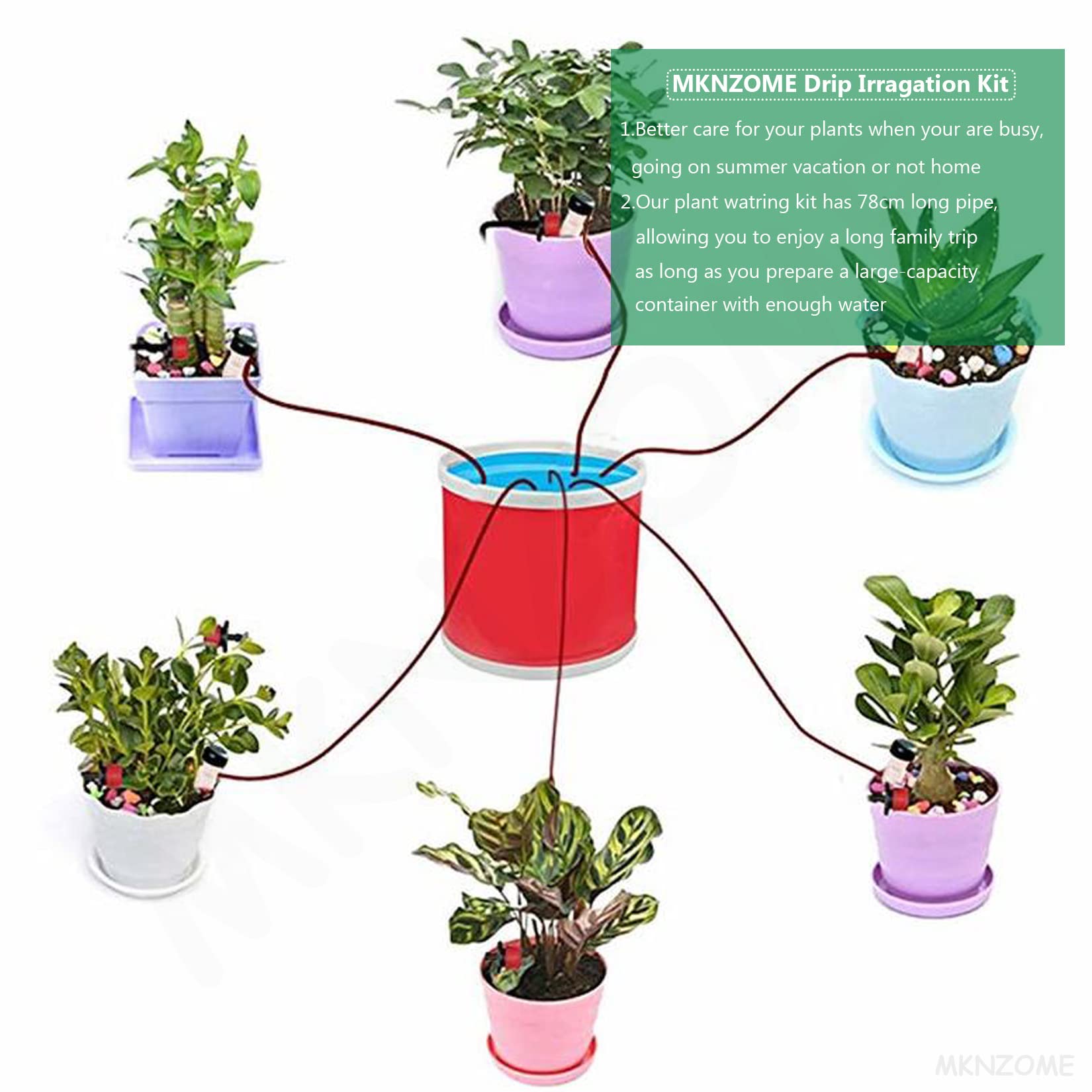 Irrigation Goutte a Goutte Bouteille, 4 Pièces Arrosage Goutte à Goutte en Céramique Arroseur Automatique Plantes Système D'Irrigation Automatique pour Jardin Maison Intérieur Extérieur