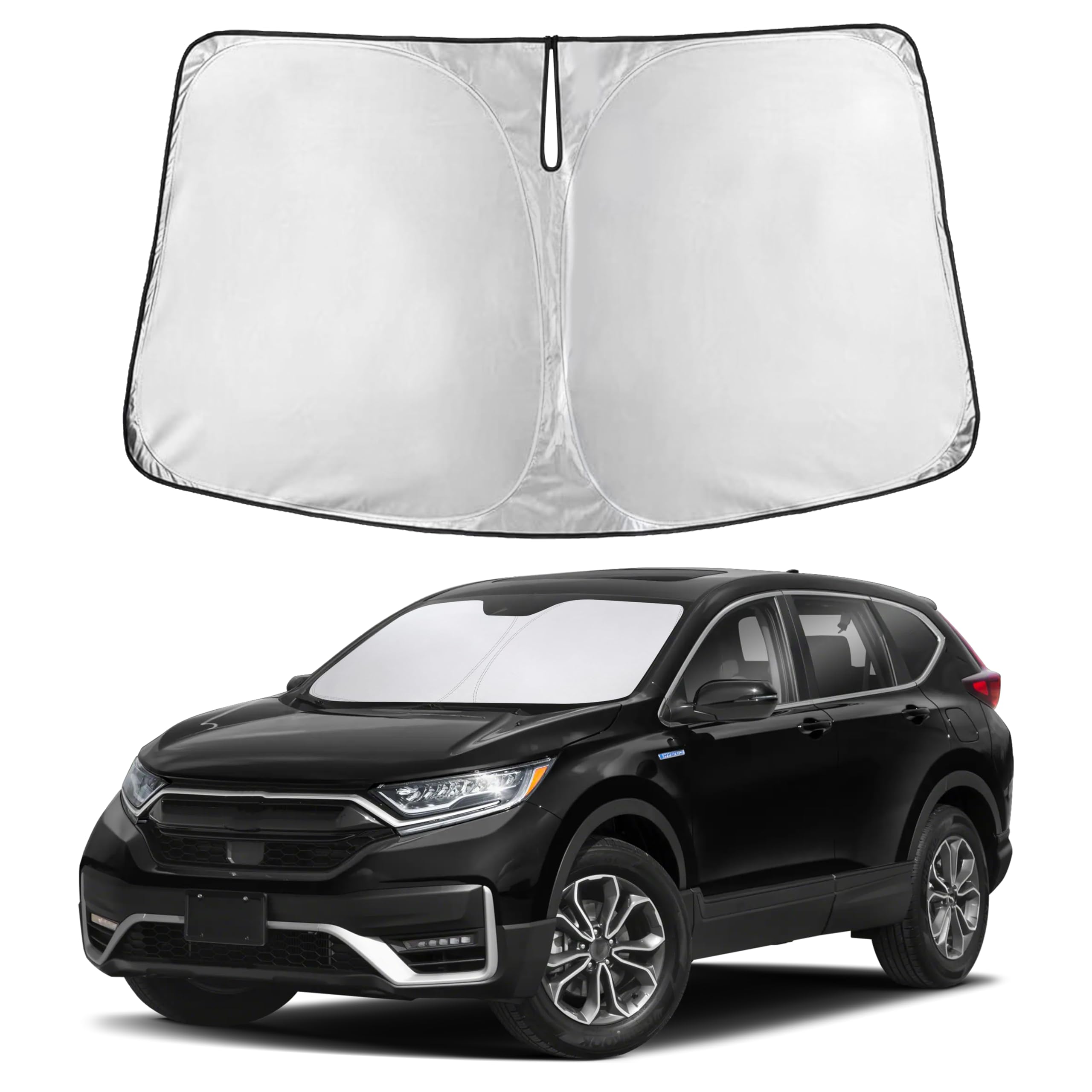 Autovir Windshield Sun Shade Fit for 2017-2020 2021 2022 Honda CRV Sunshade, Front Car Window Shades Sun Visor, Blocks UV Rays & Heat, Car Accessories Fit for Honda CRV 2017-2022